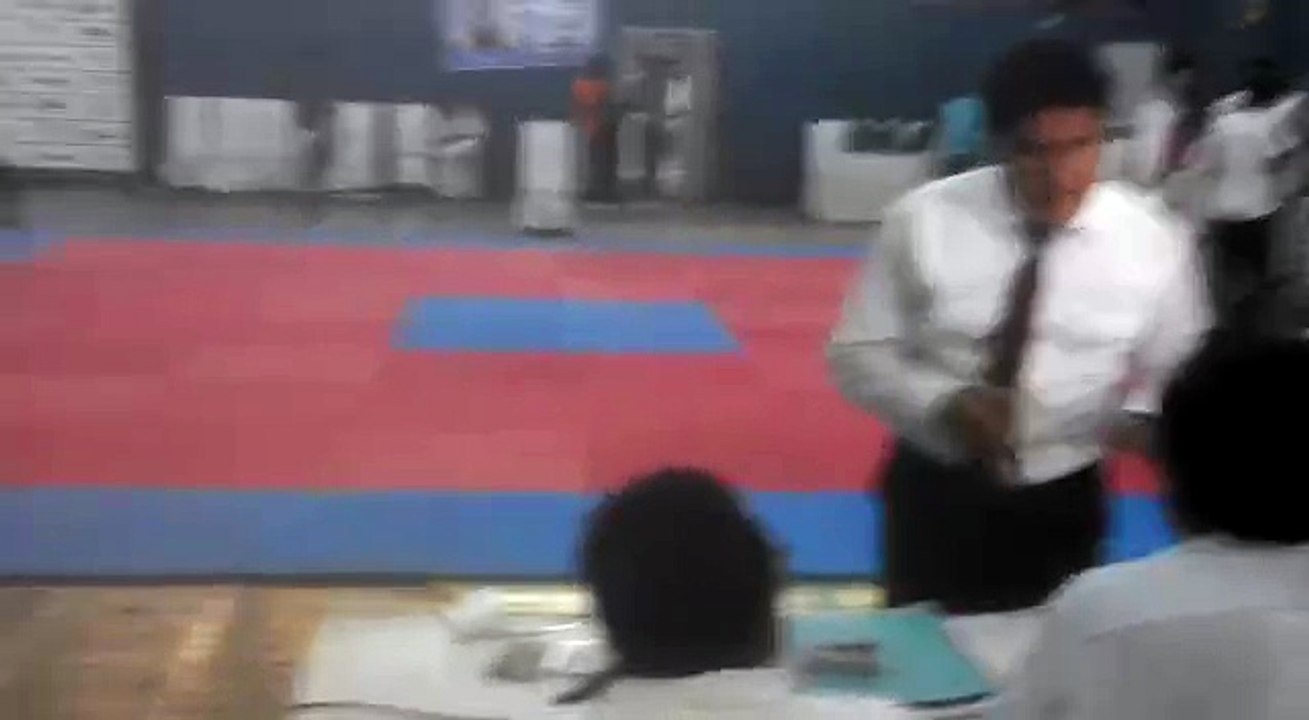 Taha-Farooqi Sindh Green Team-Fight vs Army in National Tkd Championship 2016 Karachi