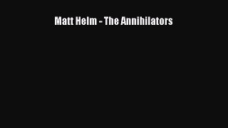 [PDF] Matt Helm - The Annihilators [Download] Full Ebook
