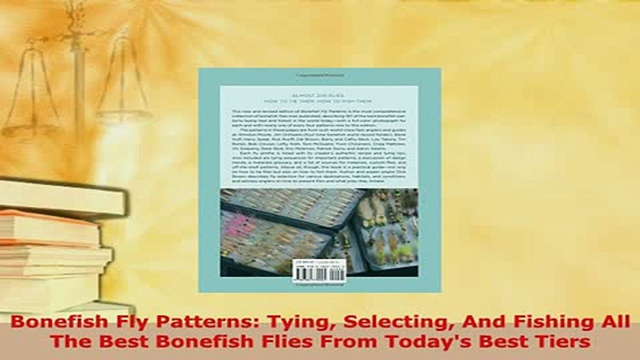 Download  Bonefish Fly Patterns Tying Selecting And Fishing All The Best Bonefish Flies From  EBook