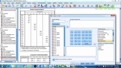 Tự Học Spss - Hướng dẫn chạy phân tích nhân tố khám phá và tạo nhân tố đại diện để chạy phân tích hồi qui