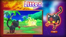 Pokémon Sun and Pokémon Moon Gameplay Trailer   Starter Pokemon Rowlet, Litten, & Popplio