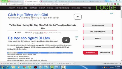 Tự học spss - Cách chạy phân tích hồi qui và xác định hiện tượng đa cộng tuyến
