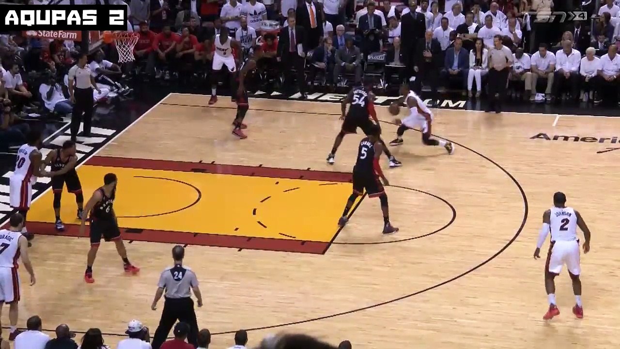 Goran Dragic BITCH SLAPS Corey Joseph - RAPTORS vs HEAT GAME 4 MAY 9 2016 East Semi Finals