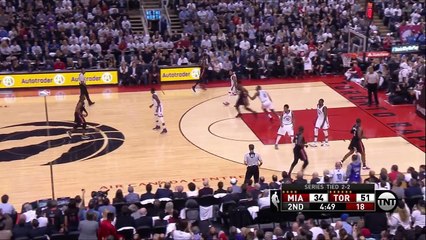 Biyombo Blocks Dwyane Wade