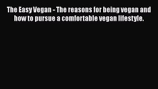 Read The Easy Vegan - The reasons for being vegan and how to pursue a comfortable vegan lifestyle.