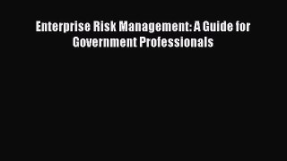 Read Enterprise Risk Management: A Guide for Government Professionals Ebook Free
