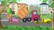 Car Cartoons for kids. Truck with Concrete Mixer. Excavator & Bulldozer. Construction Vehicles