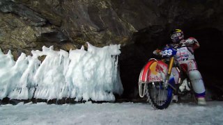 Drifting with a Motorbike on the ICE in RUSSIAN SIBERIA