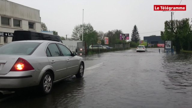 Quimper. Violent orage : une cinquantaine d'interventions des pompiers