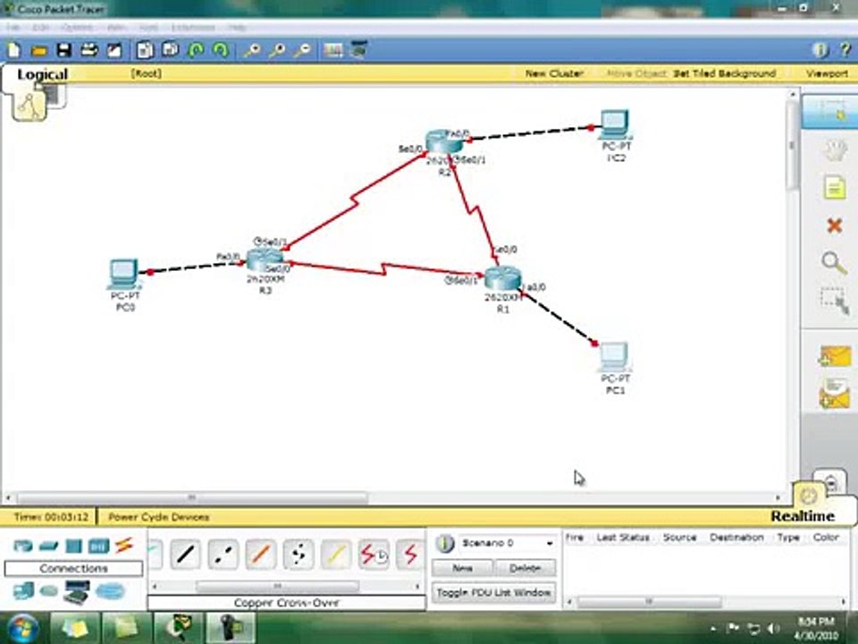 How to configure EIGRP in Packet Tracer.