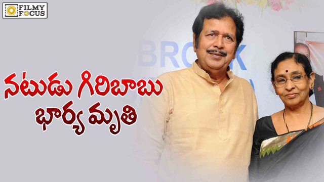 Actor Giri Babu's wife Sridevi Passed Away - Filmyfocus.com