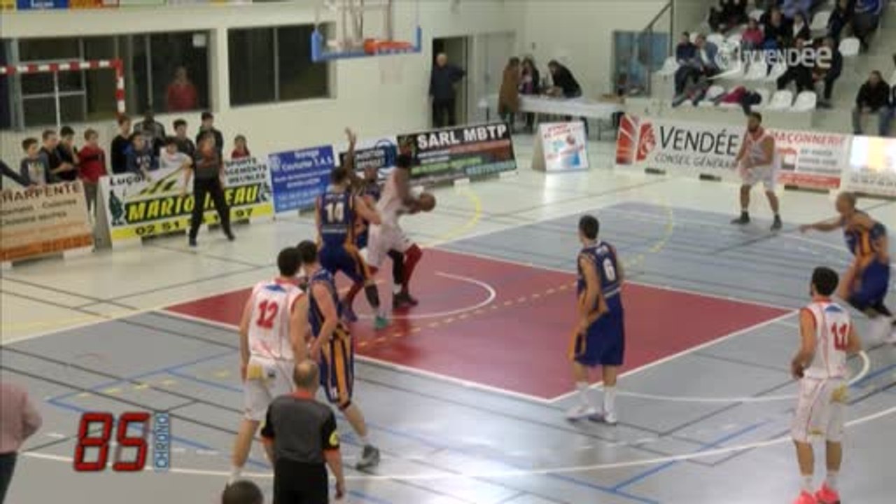 Basket-ball N2M : Luçon vs Pays des Olonnes (74-78)