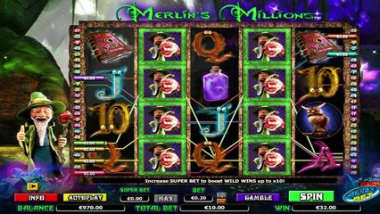 Merlin's Millions Superbet ilmainen kasino kolikkopeli NextGen Gaming Video Esikatselu
