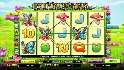 Butterflies ilmainen kasino kolikkopeli NextGen Gaming Video Esikatselu