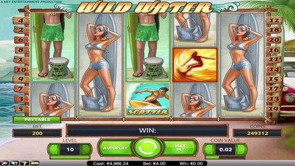 Wild Water ilmainen kasino kolikkopeli NetEnt Video Esikatselu