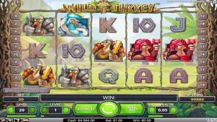Wild Turkey ilmainen kasino kolikkopeli NetEnt Video Esikatselu