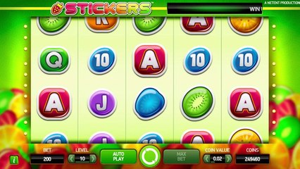 Stickers ilmainen kasino kolikkopeli NetEnt Video Esikatselu