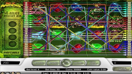 Relic Raiders ilmainen kasino kolikkopeli NetEnt Video Esikatselu