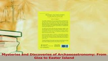 Read  Mysteries and Discoveries of Archaeoastronomy From Giza to Easter Island Ebook Free