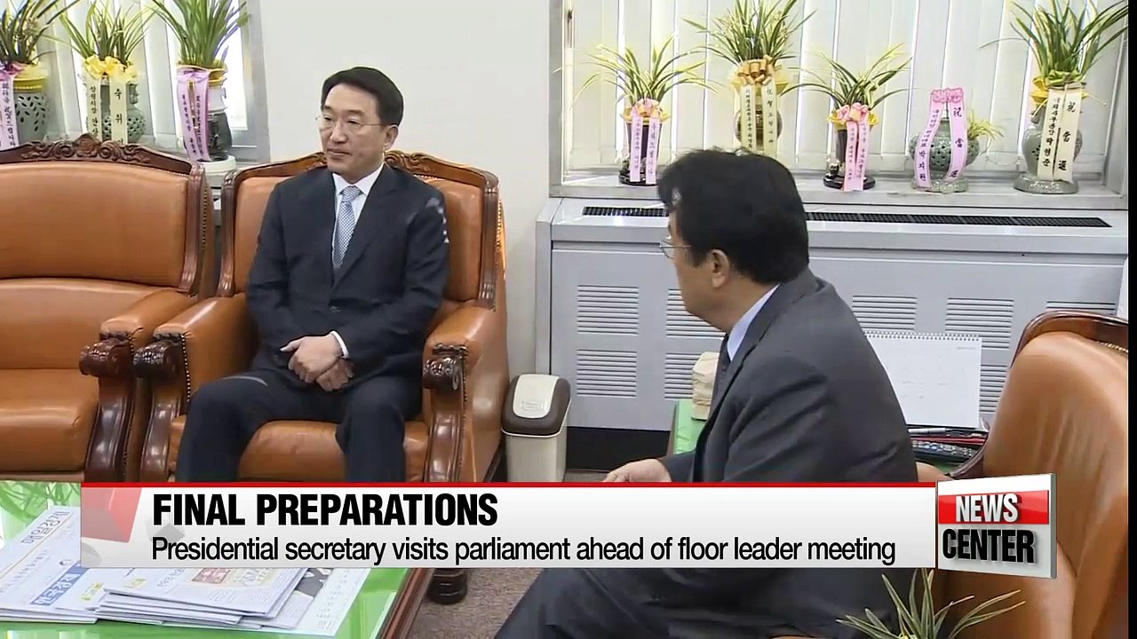 Presidential secretary visits parliament ahead of floor leader meeting