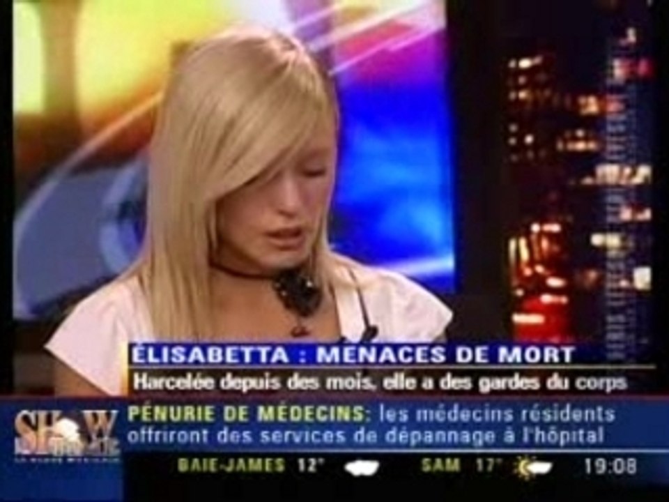 Elisabetta menacée de mort