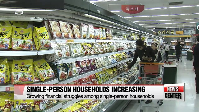 A look inside single person households' monthly spendings