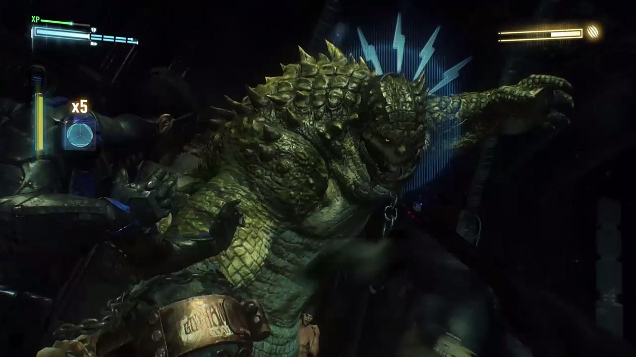 Batman Arkham Knight "Croc Wrangler" Killer Croc Boss Fight