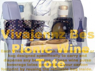 Viviajennz Best Picnic Wine Tote