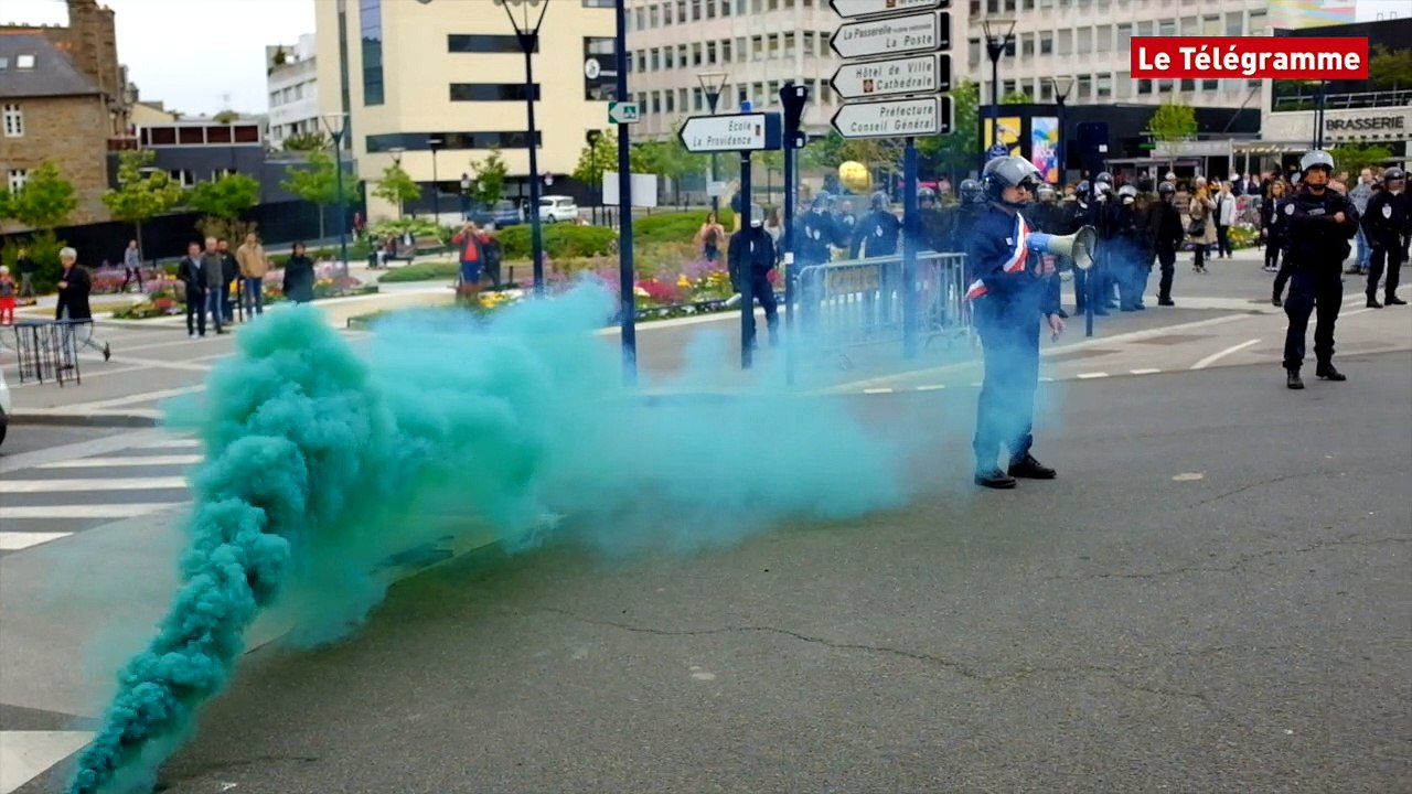 Saint-Brieuc. Loi Travail : les CRS dispersent les derniers manifestants