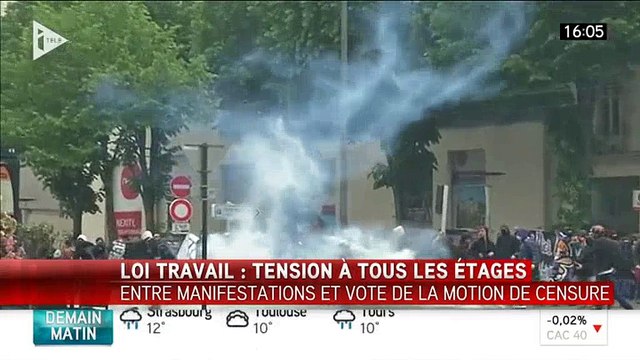 Loi Travail: Incidents à Paris, Nantes, Montpellier et Rennes
