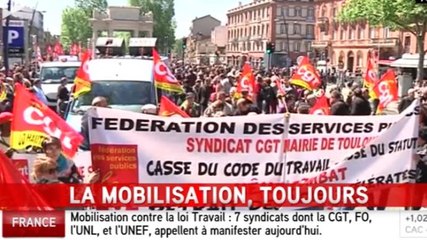 Plus de policiers, mais moins de manifestants contre la loi Travail