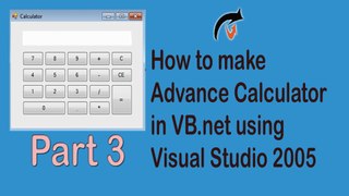 how to create advance calcualtor in VB net Part 3