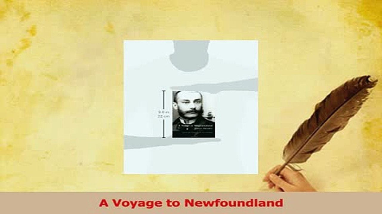 Read  A Voyage to Newfoundland Ebook Free