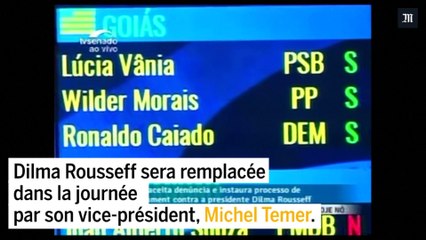 Le Sénat a suspendu la présidente Dilma Rousseff