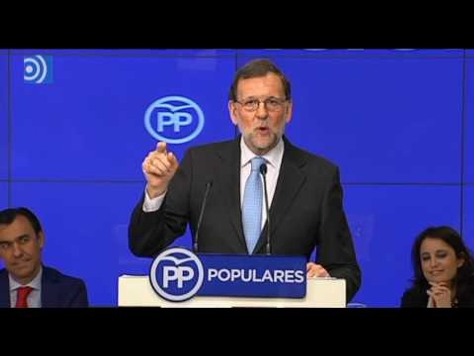 Rajoy habla de Rivera e Iglesias como los "Adanes"
