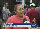 Beneficiarios del bono Joaquín Gallegos temen perder la ayuda