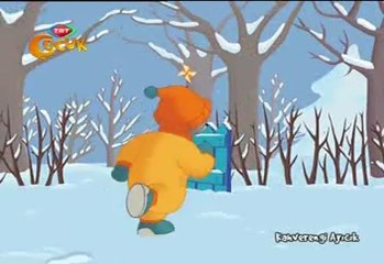 Kahverengi Ayıcık Kartopu Yapıyor Türkçe www.CizgiBu.com