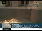 Docentes de Argentina marchan en exigencia de mejoras salariales
