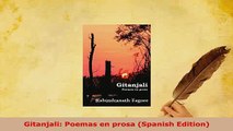 Download  Gitanjali Poemas en prosa Spanish Edition Free Books
