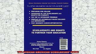 best book  THE AFRICAN AMERICAN SCHOLARSHIP GUIDE