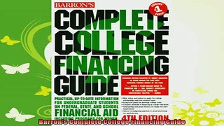 new book  Barrons Complete College Financing Guide
