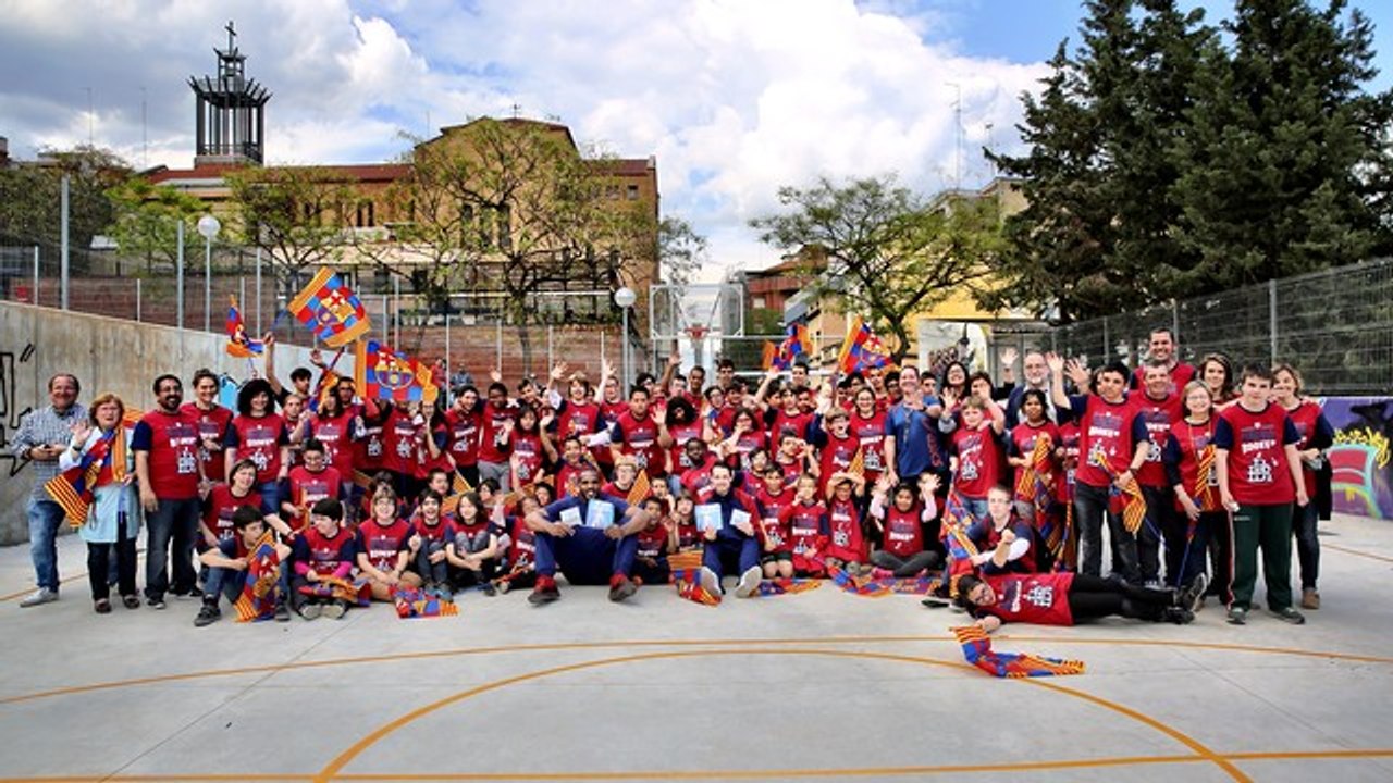 FCB Basket: Visita a l’Escola Mare de Déu de Montserrat [CAT]