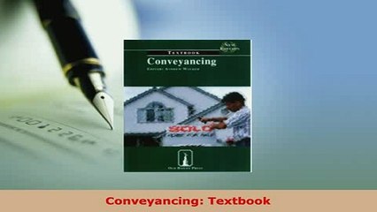 Download  Conveyancing Textbook Free Books