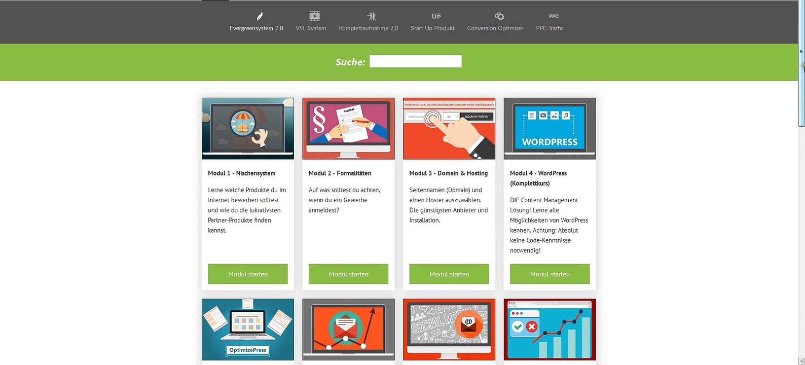 Evergreensystem kurzer Einblick