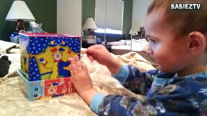 ---Funny Babies Scared of Jack in the Box Toy Compilation