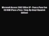 [PDF] Microsoft Access 2002 Office XP - Paso a Paso Con CD ROM (Paso a Paso / Step-By-Step)