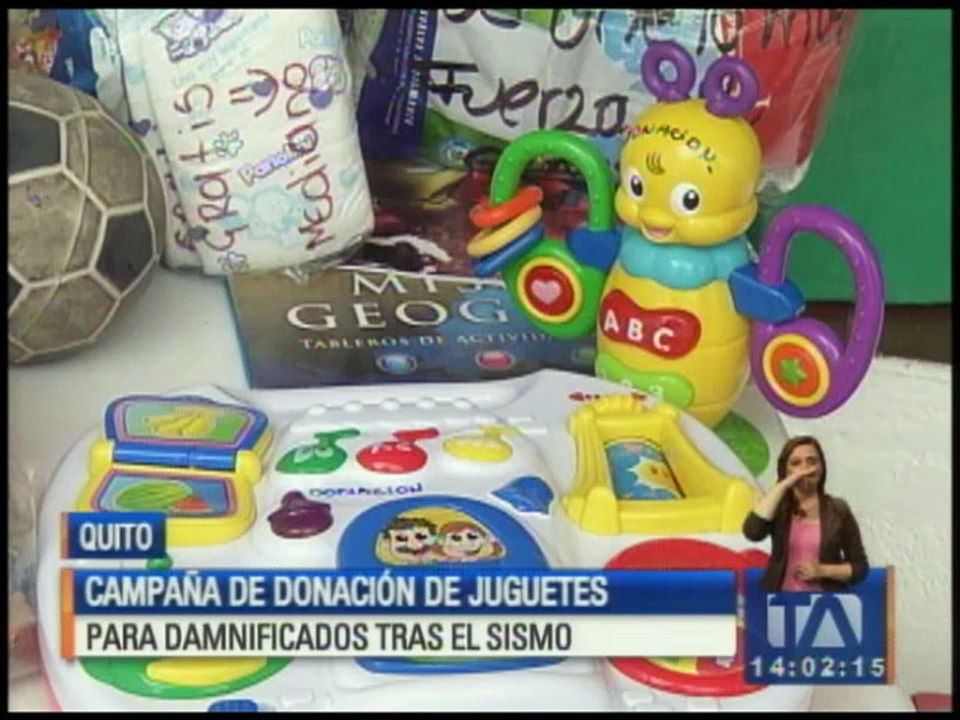 Estudiantes promueven donaciones para niños damnificados por el terremoto