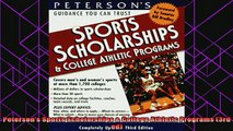 new book  Petersons Sports Scholarships  College Athletic Programs 3rd ed