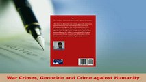 Download  War Crimes Genocide and Crime against Humanity  Read Online
