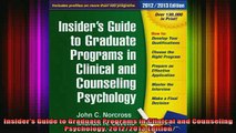 read here  Insiders Guide to Graduate Programs in Clinical and Counseling Psychology 20122013